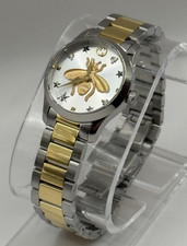 GUCCI Gucci G Timeless Silver Dial Two Tone Steel Strap Watch YA126599 27mm picture