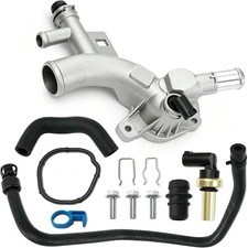 Aluminum Coolant Water Outlet w/ Inlet Hose for Chevrolet Cruze Sonic Trax 1.4L picture
