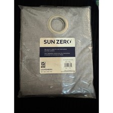 Sun Zero Light Filtering Grommet Curtain Panel Gray 50x108 picture