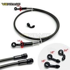 Motorcycle Brake Hose Stainless Steel Braided Line 360 Rotatable Banjo picture