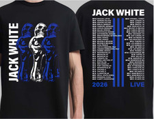 Jack White T Shirt No Name Live World Tour 2026 Concert Merch Reprint picture