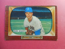 1955 BOWMAN BASEBALL CARD  BOB SHANTZ  #140-EXCELLENT picture