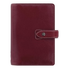 Filofax Malden Buffalo Leather Organizer Planner Personal Size Burgundy 2026 picture