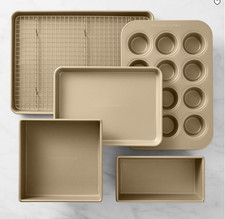 Williams Sonoma Goldtouch Pro Nonstick Bakeware Set 6 Pc Baking Pans Oven Cookwa picture