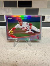 Mike Trout 2013 Topps Chrome Sliding Refractor All Star Rookie Cup LA Angels picture