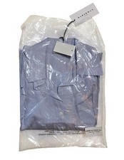 Harshman Ari Popover Shirt Blue Mini Pinstripes S New With Tags $192 picture