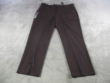 Express Dress Pants Mens 36x30 Brown Slim Stretch Wrinkle Resistant Business picture