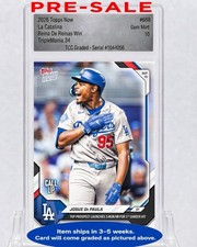 PRESALE 2026 Topps Now Josue De Paula 3-Run HR 1st Career Hit TCC Graded Gem 10 picture