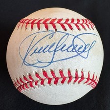 Kirby Puckett Signed Autographed American League Baseball Ball JSA LOA - Toning picture
