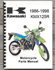 kawasaki KMX125R Parts Manual Comb Bound picture