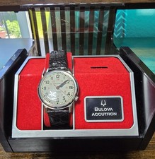 Vintage 1970 Bulova Accutron (N0) – Tuning Fork Movement – Original Case & Strap picture