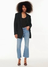 Citizens of Humanity Jeans Isola Mid Rise Cropped Boot Blue Denim Women’s 27 Raw picture