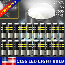 4x 1156 LED Bulbs Super Bright White DRL Backup 1141 P21W BA15S Reverse Lights picture