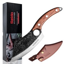 Seido Knives Hakai Chef Cleaver Knife: High Carbon Stainless Steel Meat Knife picture