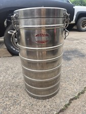 Vintage Retro AerVoid MODEL 101 STAINLESS THERMAL FOOD CARRIER HOT OR COLD USA picture