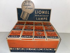 VERY RARE Lionel 671-25 Dealer Display - 12 Smoke Lamps - All tested & Work picture