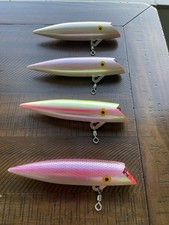 Best Or Bell SALMON PLUGS 7” Vintage Lot of 4 picture