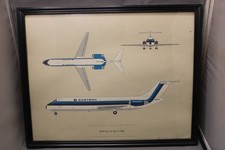 Eastern Air Lines Historic Aircraft Framed Aviation PrintS 11x14 SET OF 12 Mint picture