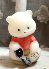 Fenton Collectors' Showcase Student Bear-Hand Painted A+ Student Signed. picture