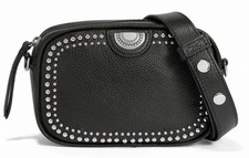 Brighton Women's BLACK Leather Perry Mini Camera Crossbody Bag NWT MSRP $295 picture