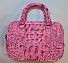 NWOT Brahmin Small Caroline Pizzazz Melbourne Pink Leather Satchel Crossbody picture