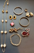 Lot 10 Pcs Very Nice Costume Jewelry Several Signed Brighton Beaujewels picture