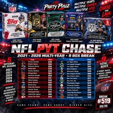 NFL PYT Chase | 2021-2026 Multi-Year 9 Box Chase | Break #519 | 09/26 picture