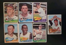 1965 Topps Baseball Lot - 7 Different Scarce High Numbers - W/ Hank Fischer picture