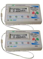 TWO GQ GMC-320+V4 Geiger Counter Radiation Detector Meter Beta Gamma X ray picture