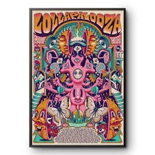 Lollapalooza 2026 Chicago Festival Poster Grant Park Psychedelic picture