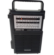 Tecsun GR-138 Green Emergency Cranking Radio FM/MW/SW1-2 (4 bands) w Jacks picture