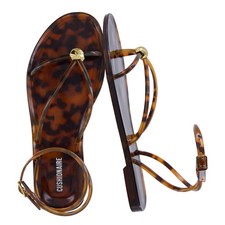 CUSHIONAIRE Vita Jelly Sandals for Women, Casual Lightweight 8, Tortoise picture
