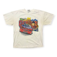 Vintage Jeff Gordon NASCAR Shirt Mens M White 2000s Racing picture