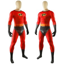 The Mr Incredible Cosplay Jumpsuit Bob Parr Costume Men Suit Halloween 3D Zentai picture