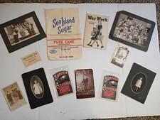 Antique RPPC Photo Ephemera Lot 1902 WWII 1942 Sugar Sack Advertising Americana picture
