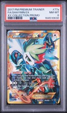 2017 Pokemon Premium Trainer XY Collection Promo #77a FA Shaymin Ex PSA 8 picture