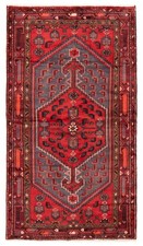 Vintage Hand-Knotted Area Rug 3'11