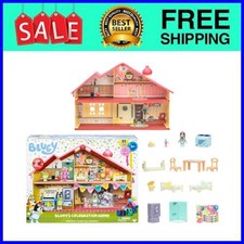 Bluey's Celebration Home Playset 11 Pieces Ages 3-6 Fast Ship USA picture