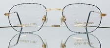 Vintage CARLO BELLINI 7154 96 Eyeglasses SATIN GOLD/BLACK New Metal 48-20-140 picture