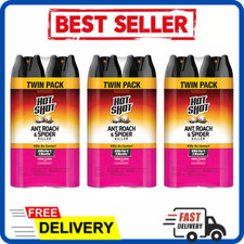 (6 Pack) Hot Shot Ant Roach Spider Killer Fresh Floral Scent 17.5 Oz Spray New picture