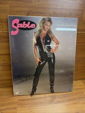 Vintage 1998 WWF Sable 16”x19” Poster Laminated Board Original Promo  Funky picture