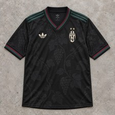 Juventus adidas 2025/26 Third Jersey Black Size L Pre-Owned picture