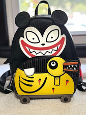 RARE Loungefly Disney Nightmare Before Christmas Scary Teddy/Duck Mini Backpack picture