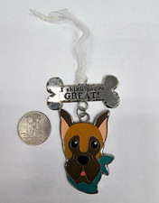 Fringe Studio I Think You’re GREAT Great Dane Enamel Christmas Ornament picture