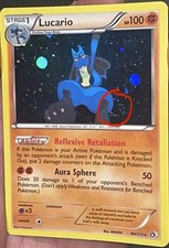 HD GALAXY SWIRL 🌀 Lucario 80/113 Legendary Treasures Promo Cosmos Holo ✨🌀✨ picture