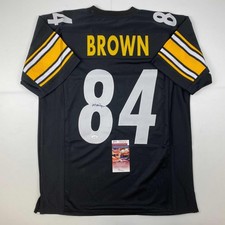 Autographed/Signed Antonio Brown Pittsburgh Black Football Jersey JSA COA picture