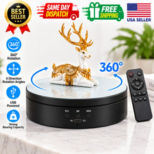 360° Rotating Display Stand Electric Motorized Jewelry Photography Turntable picture