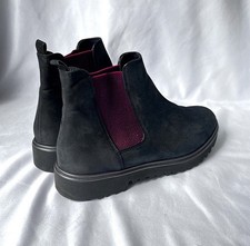 Paul Green Blue Suede Boots Made in Austria US Size 9 M picture