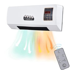 2 in 1 1800W Wall Mounted Heater Air Conditioner Fan Combo Remote Control Q7S0 picture