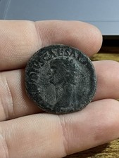 RARE 50-54 AD As Claudius Roman Empire Old Coin Rome Mint Ancient Imperial Bust picture